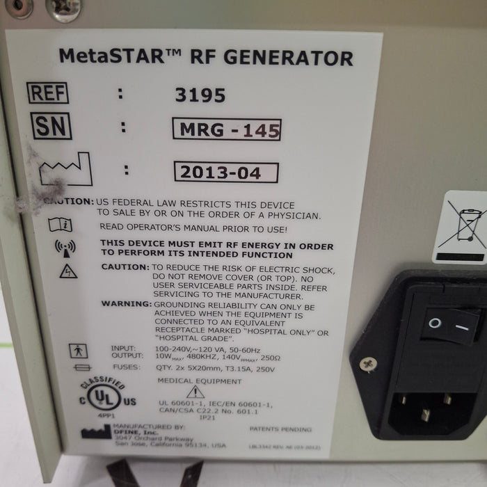 Merit Medical Systems MetaSTAR RF Generator