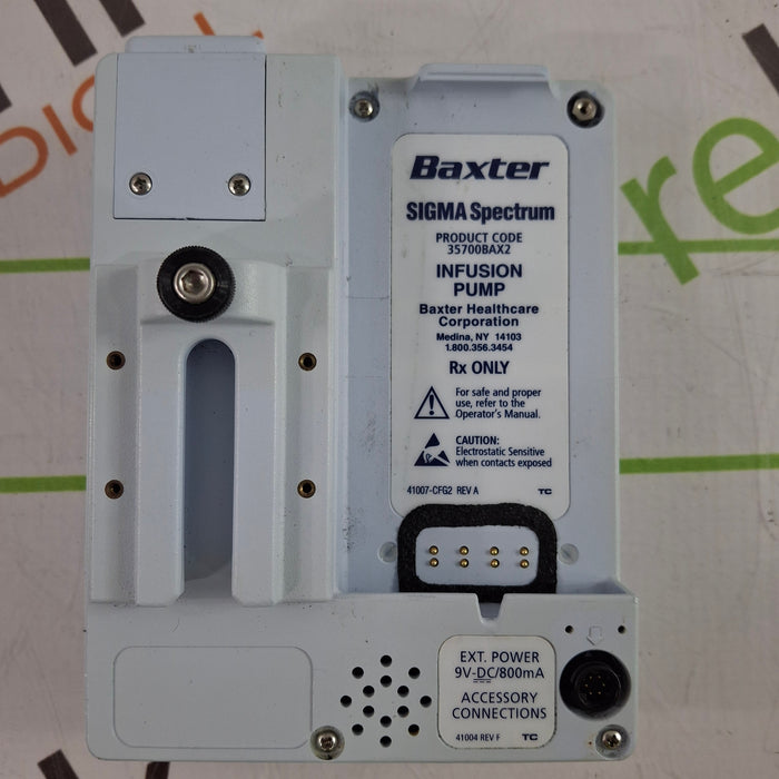 Baxter Sigma Spectrum w/Non Wireless or No Battery Infusion Pump