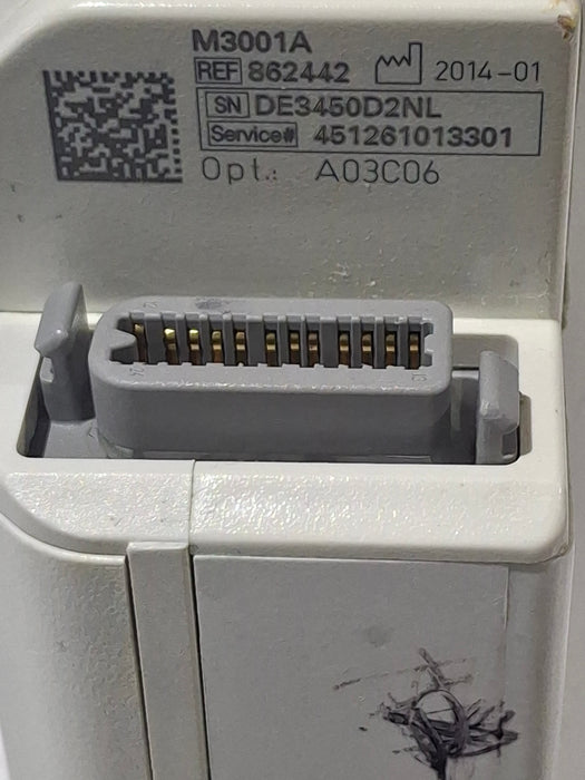Philips M3001A-A03C06 Masimo SpO2, NIBP, ECG, Temp, IBP MMS Module