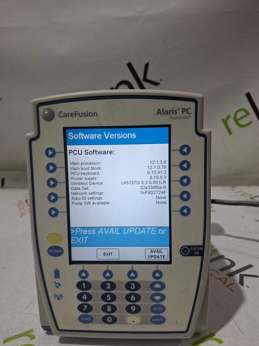 CareFusion Alaris 8015 Large Screen POC Infusion Pump
