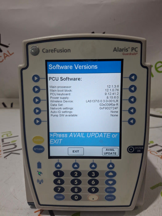 CareFusion Alaris 8015 Large Screen POC Infusion Pump