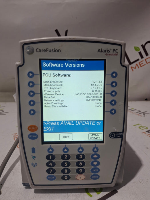 CareFusion Alaris 8015 Large Screen POC Infusion Pump