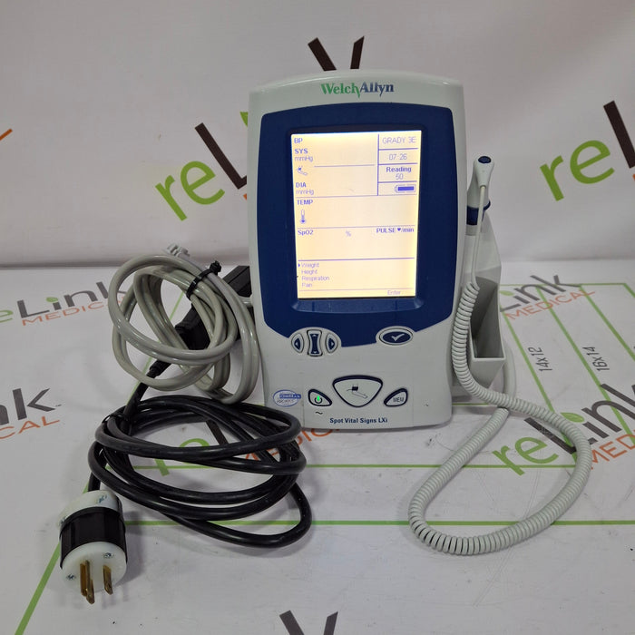 Welch Allyn Spot LXi - NIBP, SureTemp Plus, Nellcor SpO2 Vital Signs Monitor