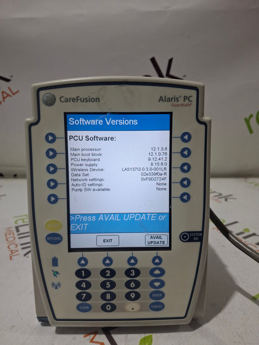 CareFusion Alaris 8015 Large Screen POC Infusion Pump