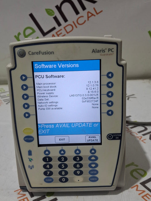 CareFusion Alaris 8015 Large Screen POC Infusion Pump