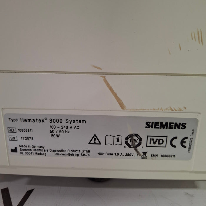 Siemens Hematek 3000 Slide Stainer