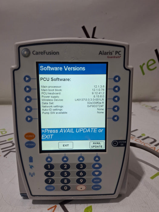CareFusion Alaris 8015 Large Screen POC Infusion Pump