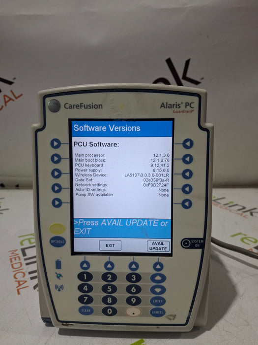 CareFusion Alaris 8015 Large Screen POC Infusion Pump