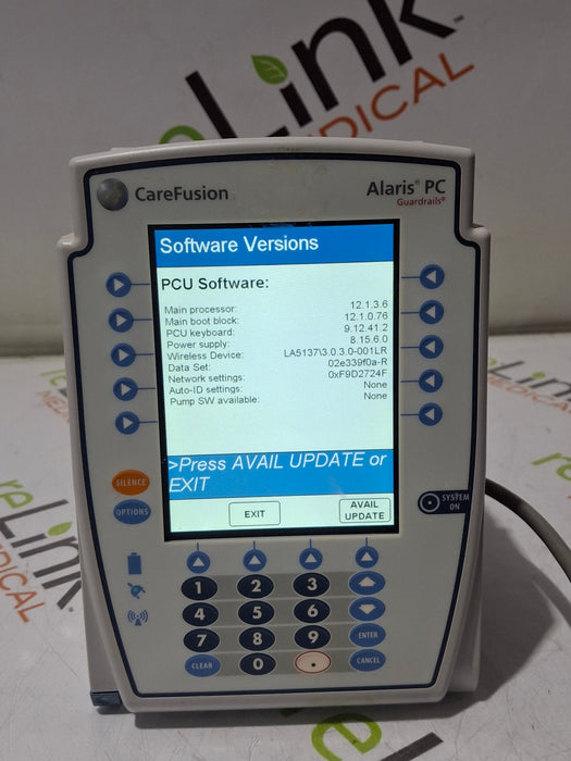 CareFusion Alaris 8015 Large Screen POC Infusion Pump