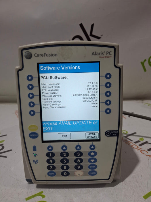 CareFusion Alaris 8015 Large Screen POC Infusion Pump