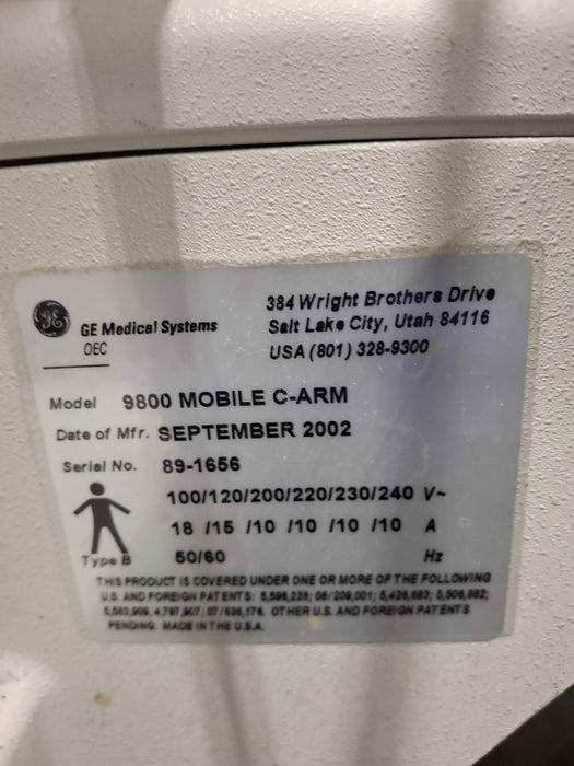 OEC Medical Systems 9800 Plus C-Arm