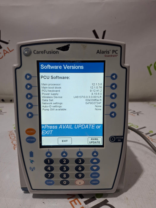 CareFusion Alaris 8015 Large Screen POC Infusion Pump
