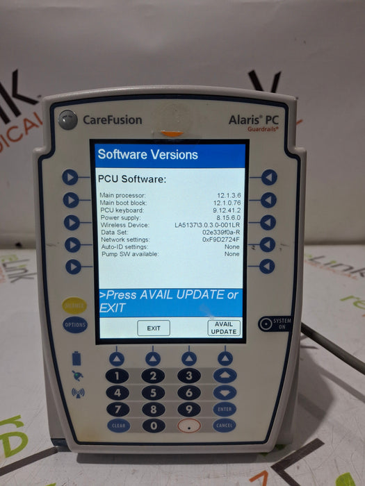 CareFusion Alaris 8015 Large Screen POC Infusion Pump