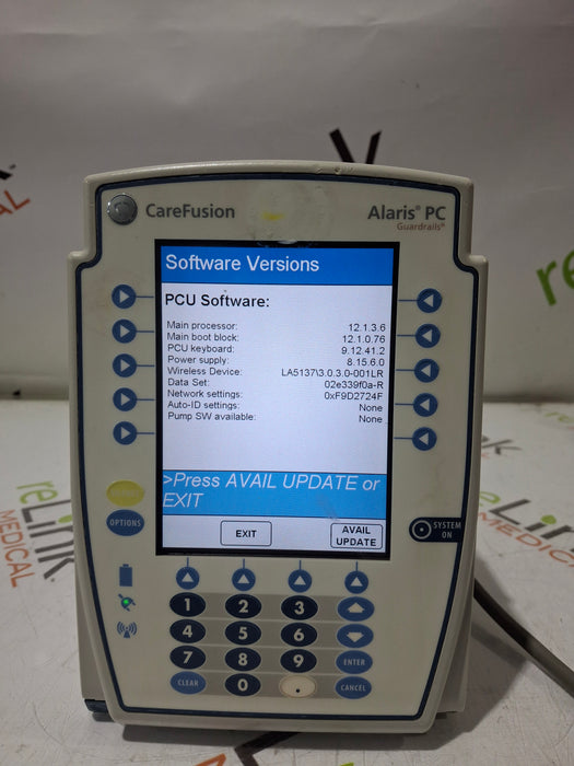 CareFusion Alaris 8015 Large Screen POC Infusion Pump