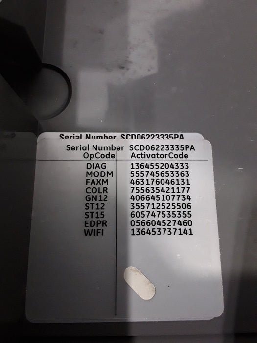 GE Healthcare MAC 5500 ECG without CAM Module