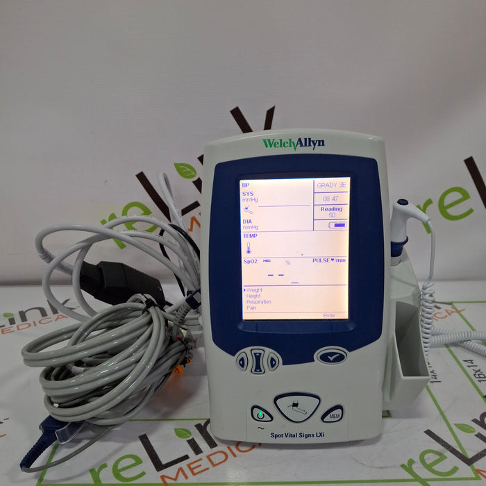 Welch Allyn Spot LXi - NIBP, SureTemp Plus, Nellcor SpO2 Vital Signs Monitor