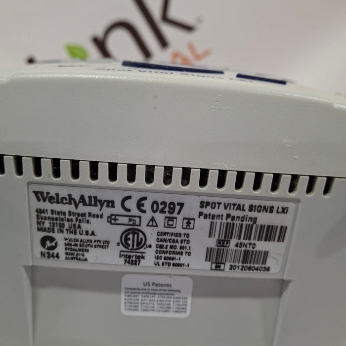 Welch Allyn Spot LXi - NIBP, SureTemp Plus, Nellcor SpO2 Vital Signs Monitor