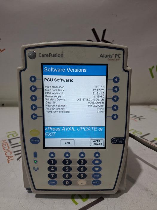 CareFusion Alaris 8015 Large Screen POC Infusion Pump