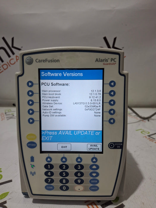 CareFusion Alaris 8015 Large Screen POC Infusion Pump