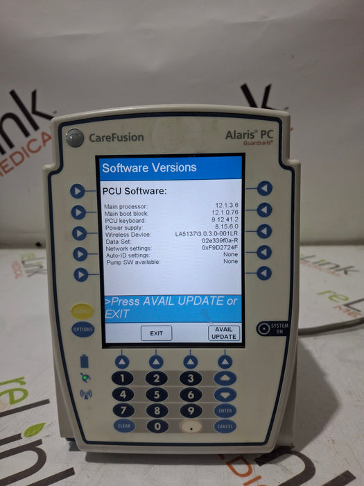 CareFusion Alaris 8015 Large Screen POC Infusion Pump