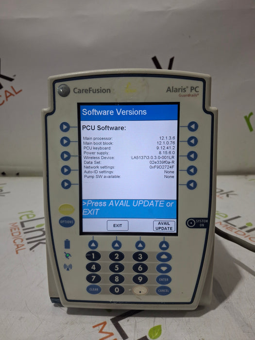 CareFusion Alaris 8015 Large Screen POC Infusion Pump