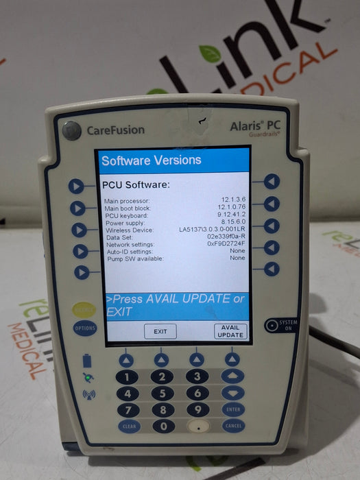 CareFusion Alaris 8015 Large Screen POC Infusion Pump