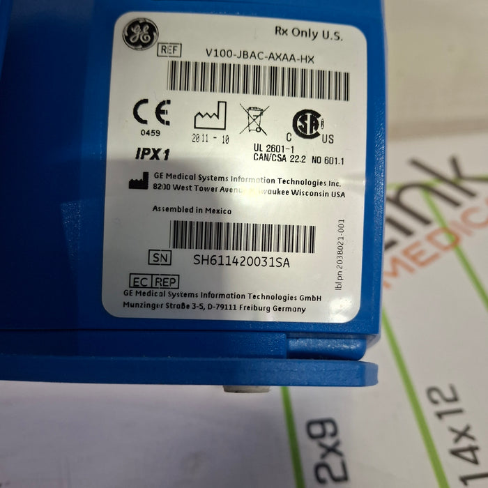 GE Healthcare Dinamap V100 - NIBP, SpO2, Temp Vital Signs Monitor