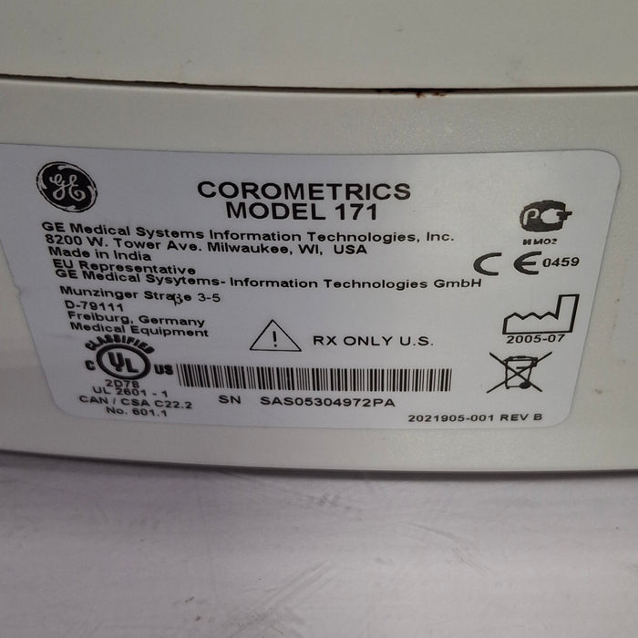 GE Healthcare Corometrics 170 Series Model 171 Fetal Monitor