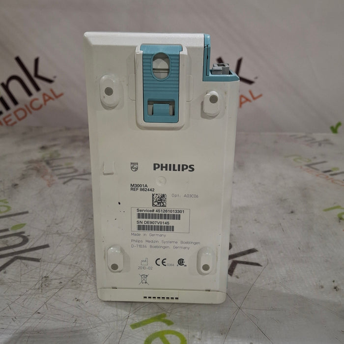 Philips M3001A-A03C06 Masimo SpO2, NIBP, ECG, Temp, IBP MMS Module