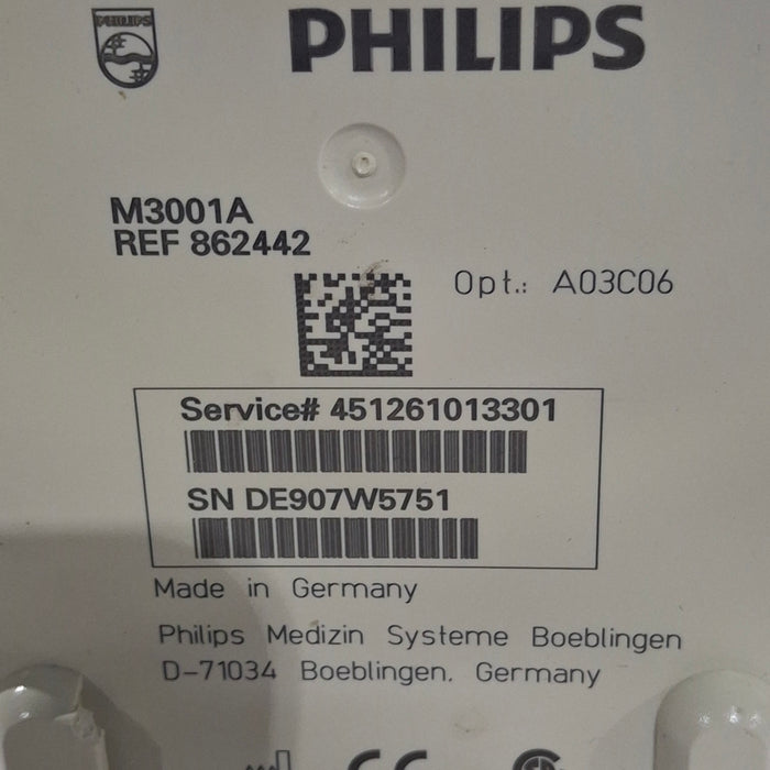 Philips M3001A-A03C06 Masimo SpO2, NIBP, ECG, Temp, IBP MMS Module