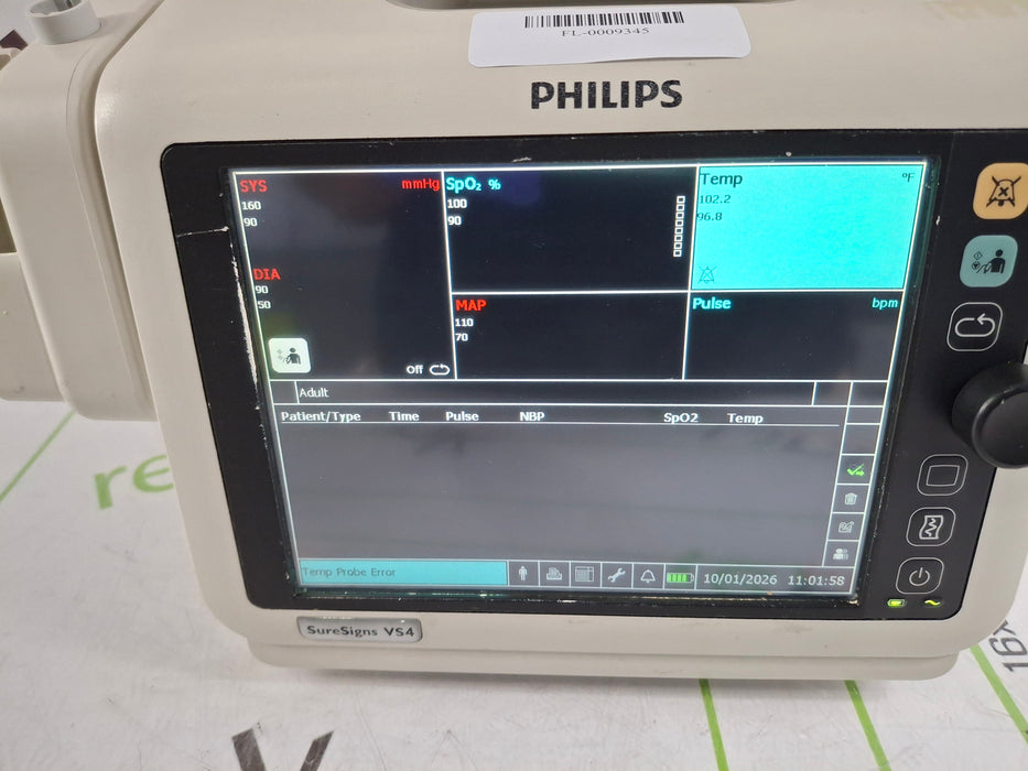 Philips SureSigns VS4 Vital Signs Monitor
