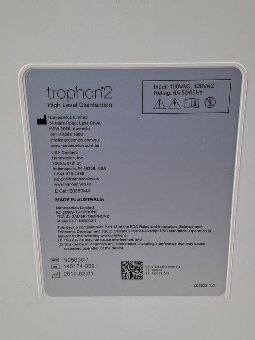 NanoSonics Trophon 2 High Level Disinfection
