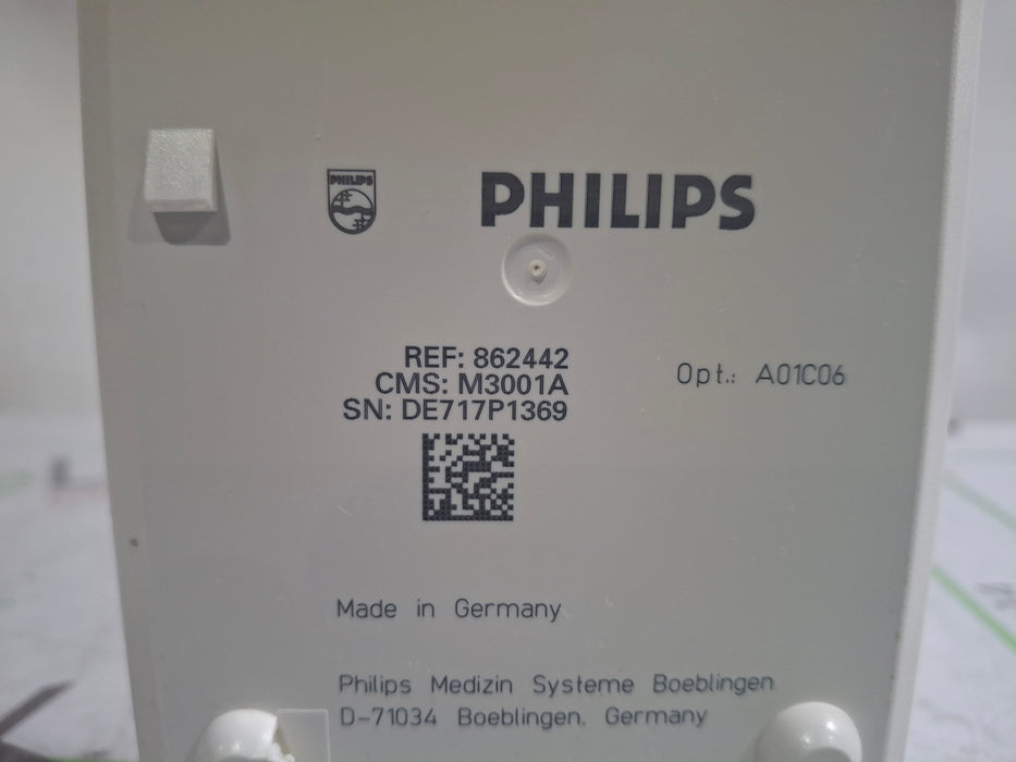 Philips M3001A-A01C06 Fast SpO2, NIBP, ECG, Temp, IBP MMS Module