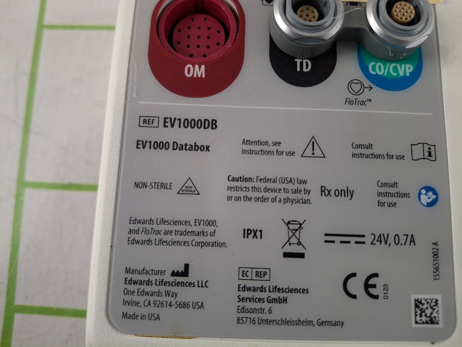 Edwards Lifesciences EV1000 Clinical Platform Hemodynamic Monitoring EVPMP