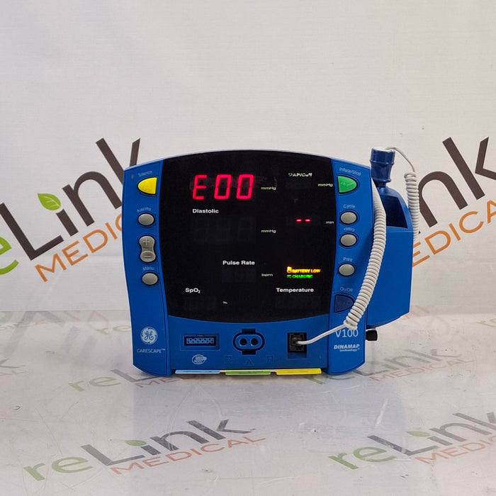 GE Healthcare Dinamap V100 - NIBP, SpO2, Temp Vital Signs Monitor