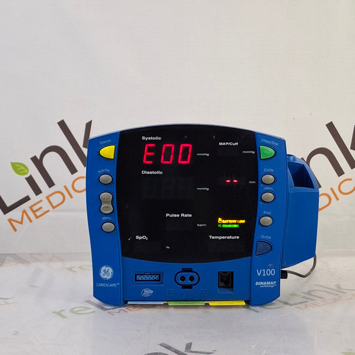 GE Healthcare Dinamap V100 - NIBP, SpO2, Temp Vital Signs Monitor