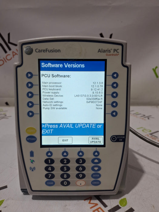 CareFusion Alaris 8015 Large Screen POC Infusion Pump