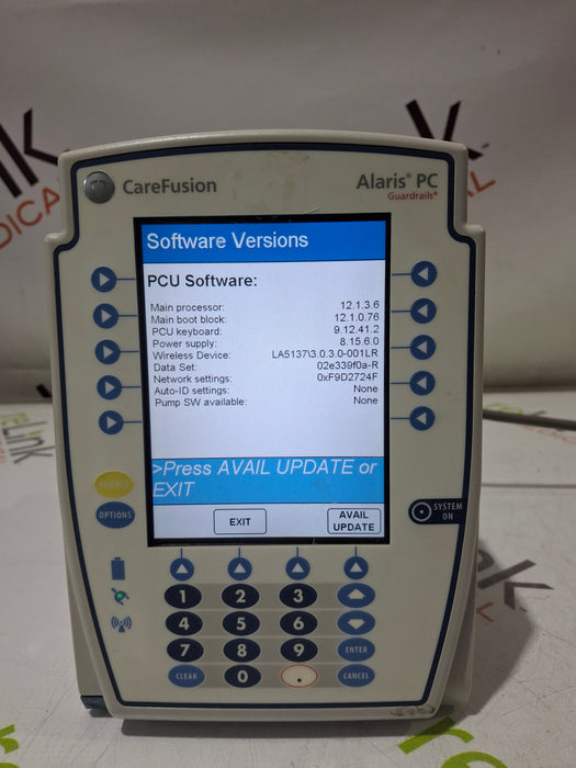 CareFusion Alaris 8015 Large Screen POC Infusion Pump