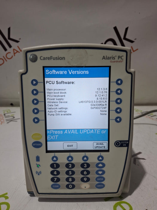 CareFusion Alaris 8015 Large Screen POC Infusion Pump