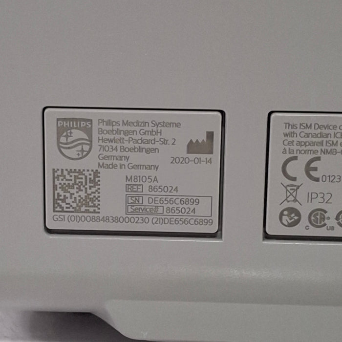 Philips Intellivue MP5 - ECG, Fast SpO2, NIBP Patient Monitor