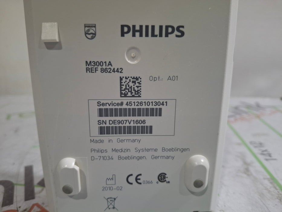 Philips M3001A-A01 Fast SpO2, NIBP, ECG MMS Module