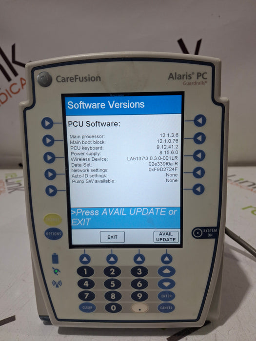 CareFusion Alaris 8015 Large Screen POC Infusion Pump