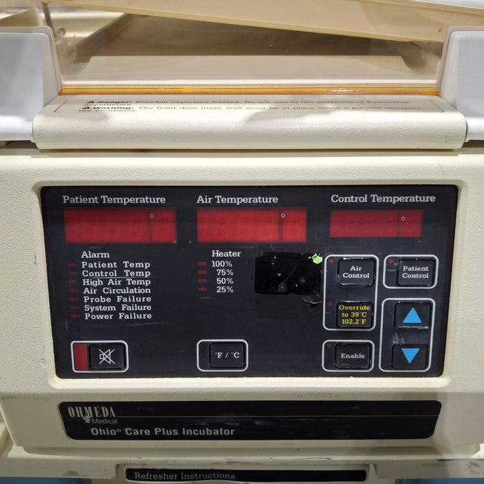 Ohmeda Medical Ohio Care Plus Incubator