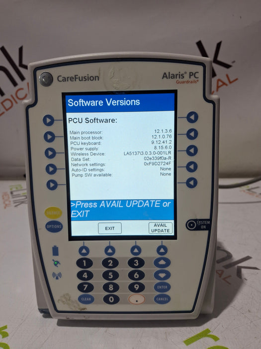 CareFusion Alaris 8015 Large Screen POC Infusion Pump