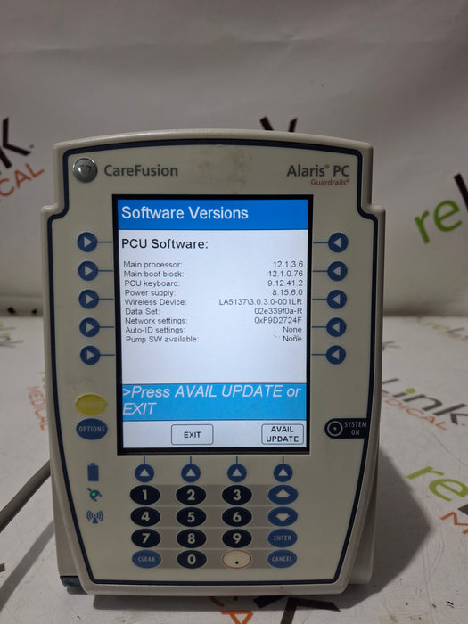 CareFusion Alaris 8015 Large Screen POC Infusion Pump