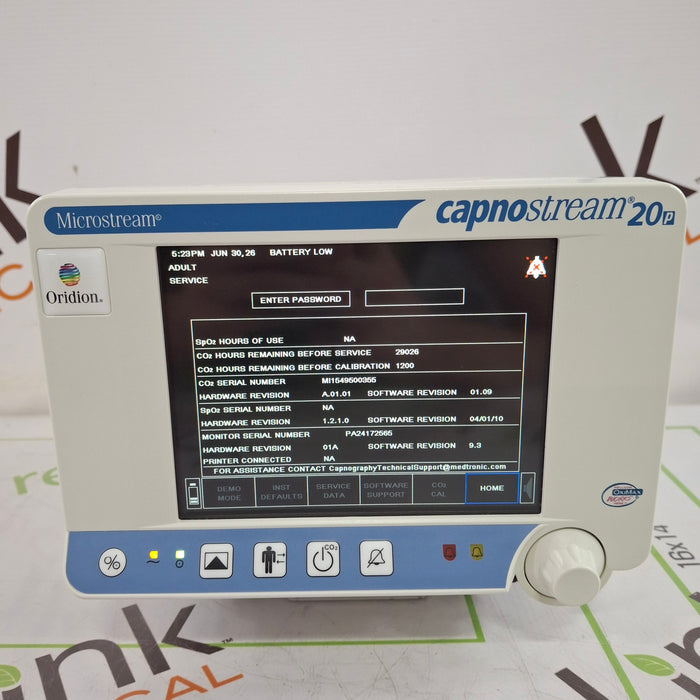 Oridion Capnostream 20P Capnography Monitor