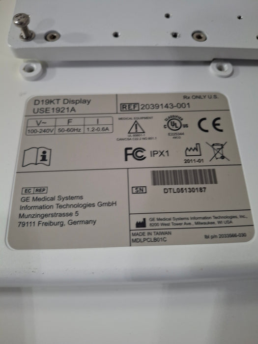 GE Healthcare D19KT Display