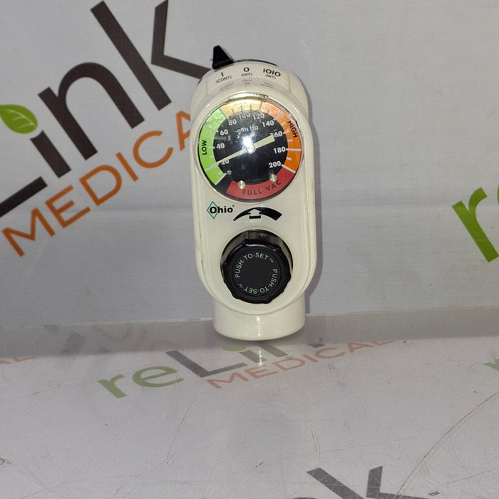 Ohio Medical Corporation Push to Set Vacuum Regulator