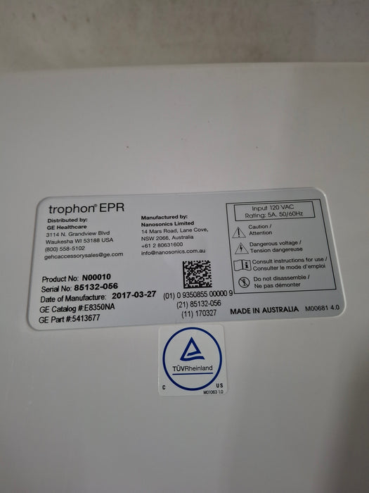 NanoSonics Trophon EPR High Level Disinfection