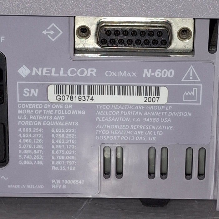 Nellcor OxiMax N-600 Pulse Oximeter